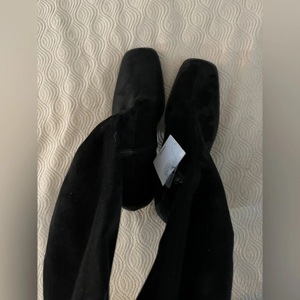 Mango over the knee boots in black size 40